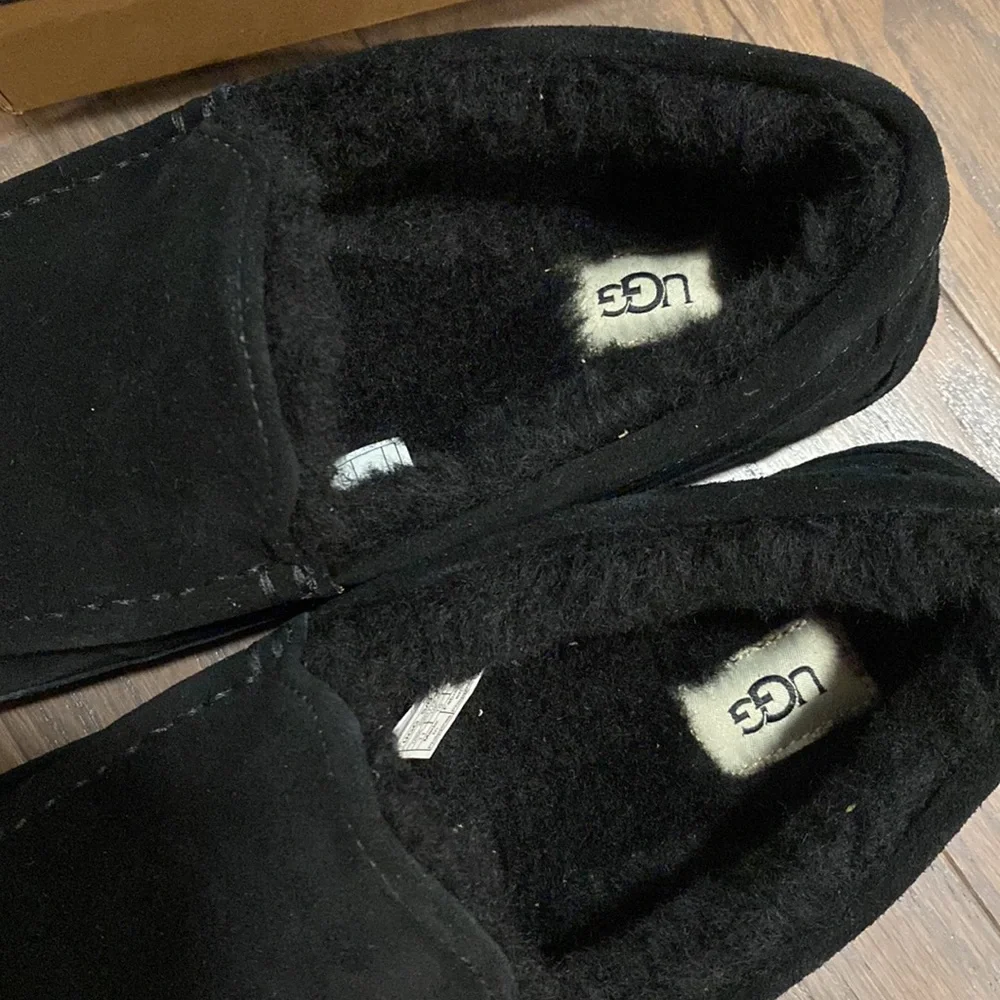 UGG Black Suede Men's Slip-On Loafers